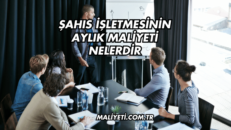 Şahıs İşletmesinin Aylık Maliyeti Nelerdir?