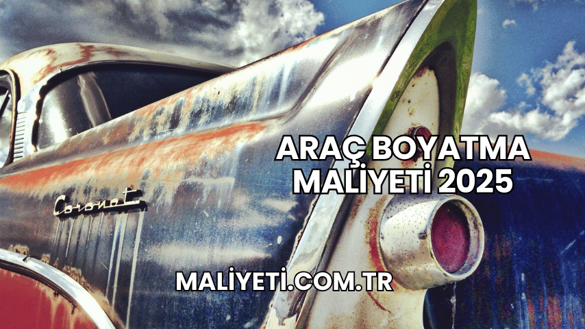 Araç Boyatma Maliyeti 2025