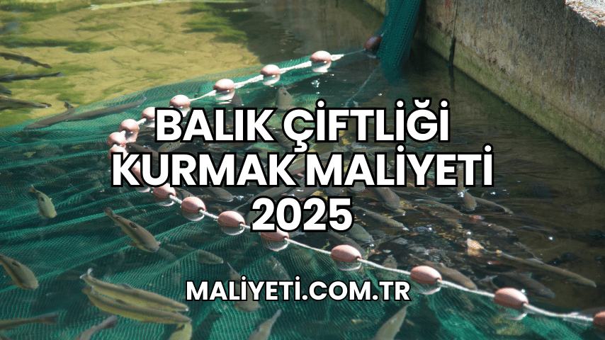 Balık Çiftliği Kurmak Maliyeti 2025