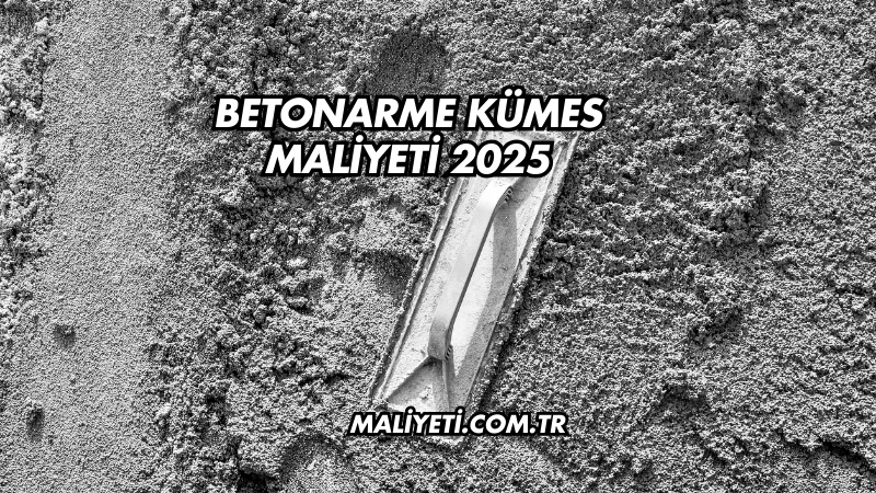 Betonarme Kümes Maliyeti 2025