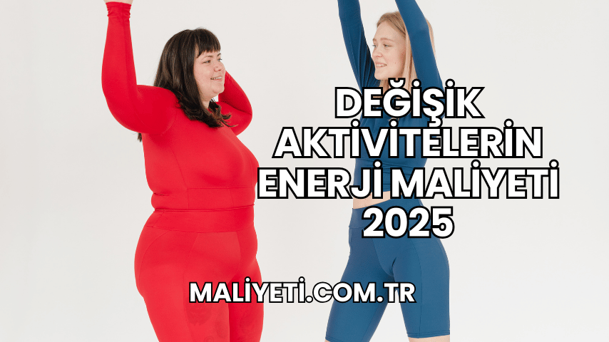 Değişik Aktivitelerin Enerji Maliyeti 2025