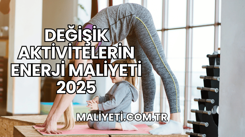 Değişik Aktivitelerin Enerji Maliyeti 2025