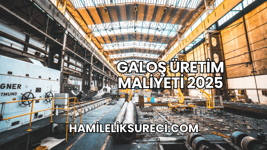 Galoş Üretim Maliyeti 2025