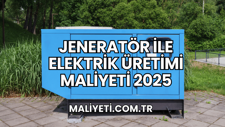 Jeneratör ile Elektrik Üretimi Maliyeti 2025