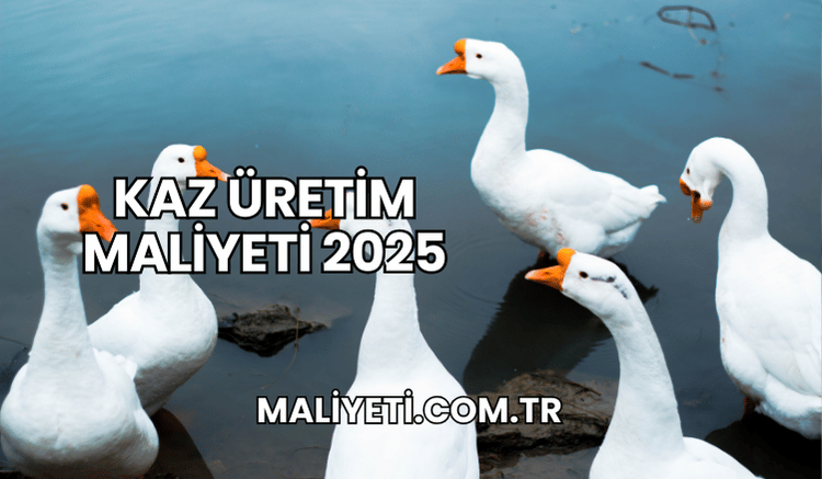 Kaz Üretim Maliyeti 2025