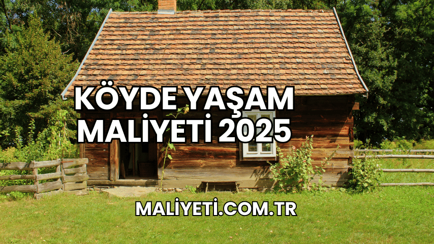 Köyde Yaşam Maliyeti 2025