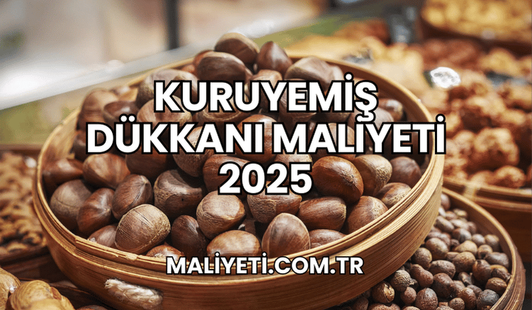 Kuruyemiş Dükkanı Maliyeti 2025