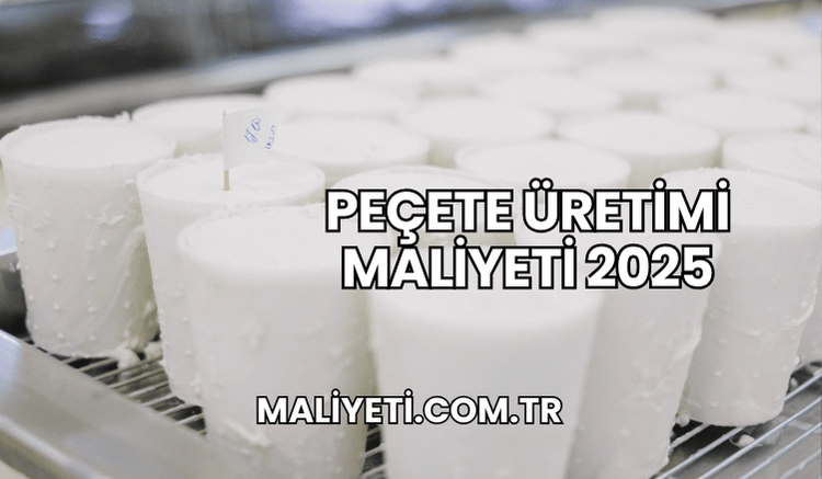 Peçete Üretimi Maliyeti 2025