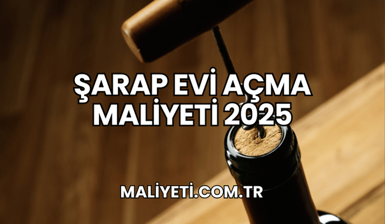 Şarap Evi Açma Maliyeti 2025