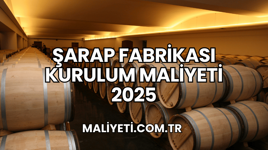 Şarap Fabrikası Kurulum Maliyeti 2025