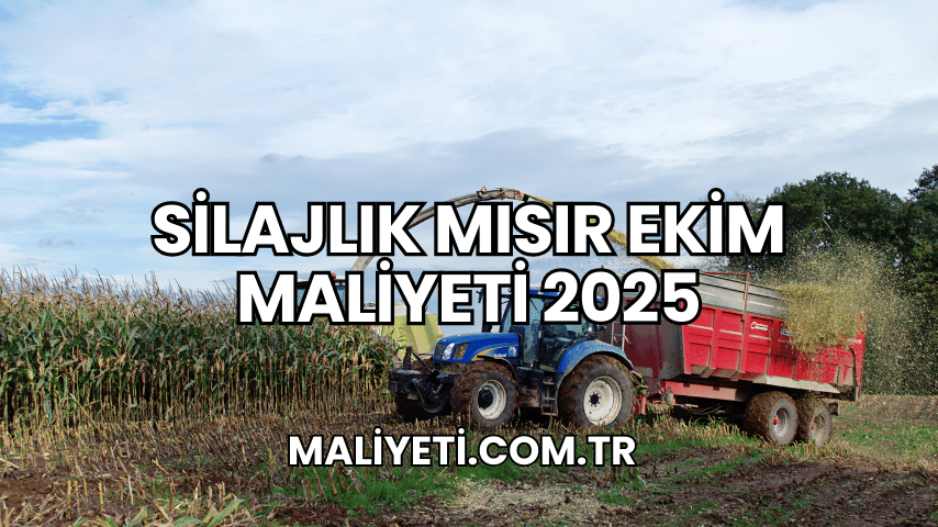 Silajlık Mısır Ekim Maliyeti 2025