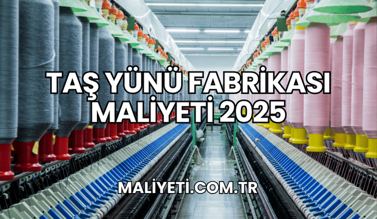 Taş Yünü Fabrikası Maliyeti 2025