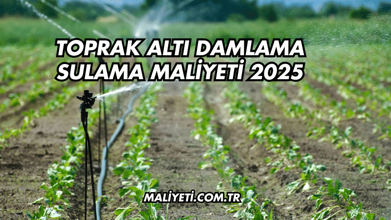 Toprak Altı Damlama Sulama Maliyeti 2025