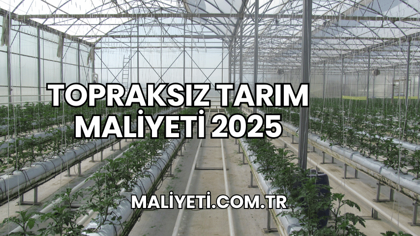 Topraksız Tarım Maliyeti 2025