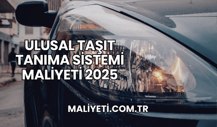 Ulusal Taşıt Tanıma Sistemi Maliyeti 2025