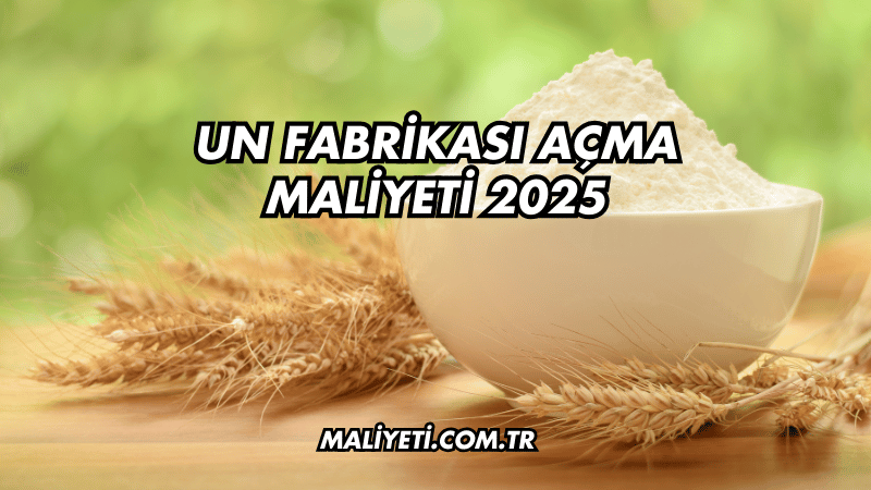 Un Fabrikası Açma Maliyeti 2025