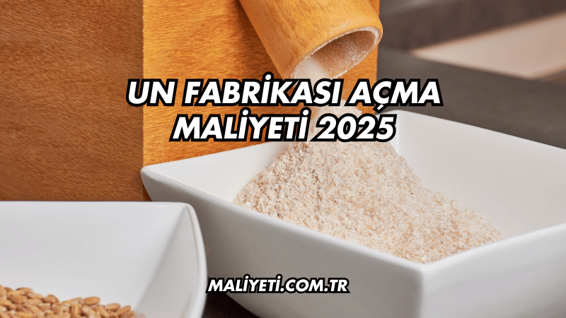 Un Fabrikası Açma Maliyeti 2025