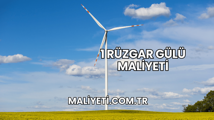 1 Rüzgar Gülü Maliyeti