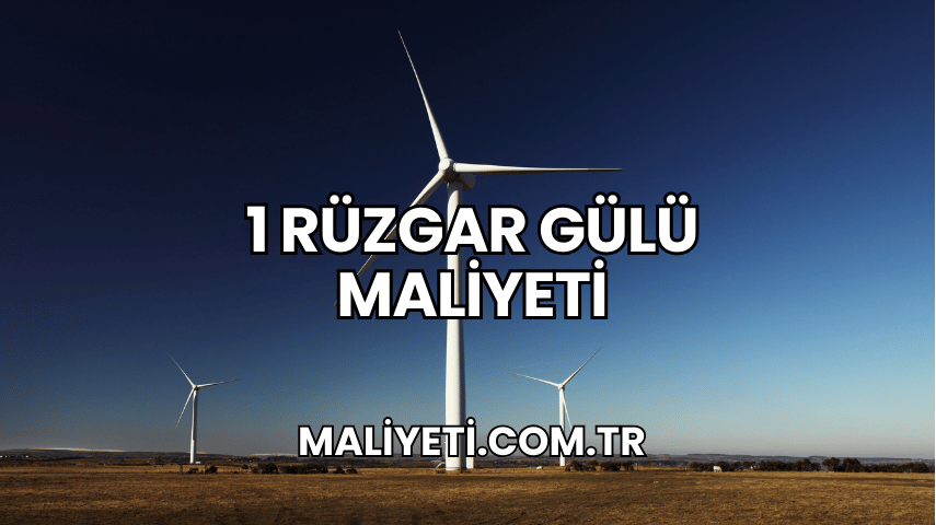 1 Rüzgar Gülü Maliyeti