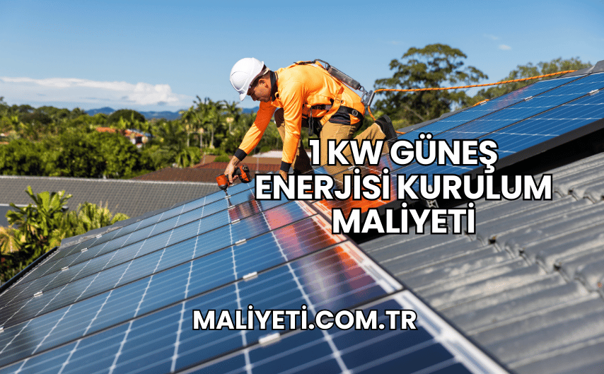 1 kW Güneş Enerjisi Kurulum Maliyeti