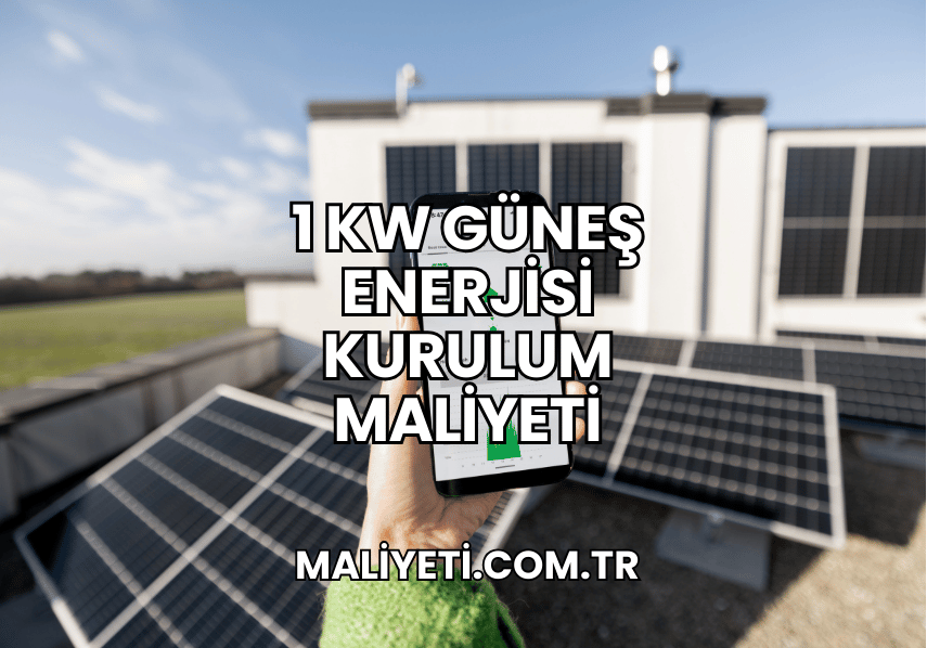 1 kW Güneş Enerjisi Kurulum Maliyeti