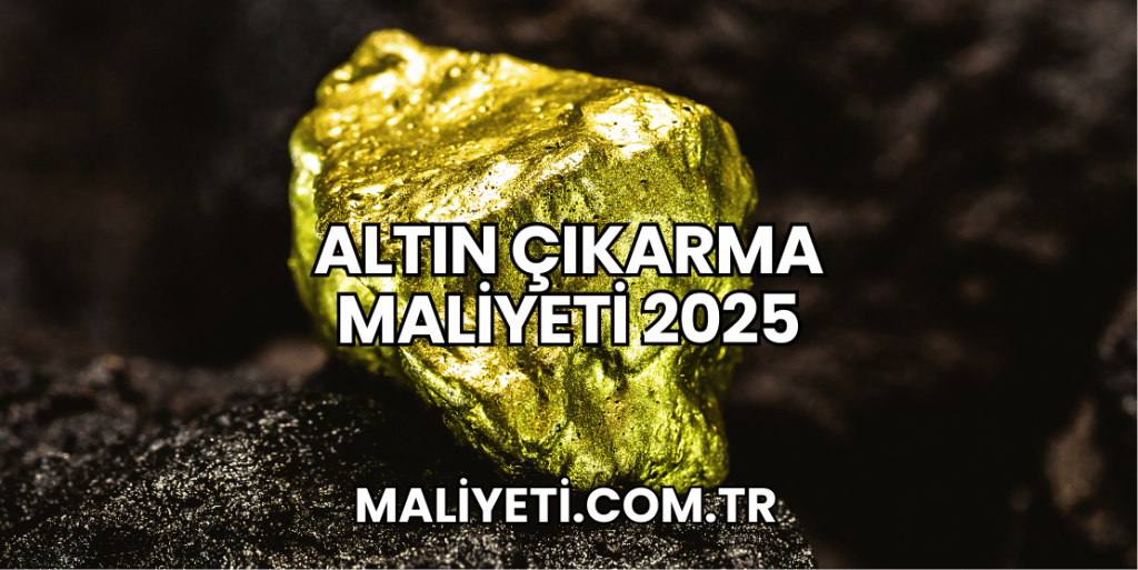 Altın Çıkarma Maliyeti 2025