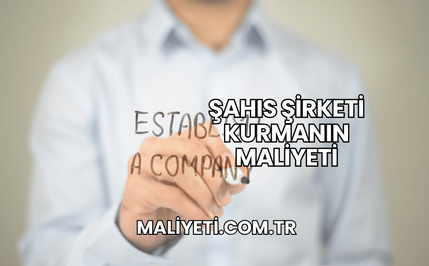 Şahıs Şirketi Kurmanın Maliyeti